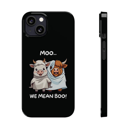 Halloween Cows Black iPhone 13 Case
