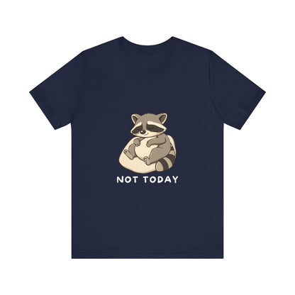 Navy_Lazy_Raccoon_Short_Sleeve_T-Shirt_With_Ultra_Soft-Cotton_For_Men_And_Women_Base