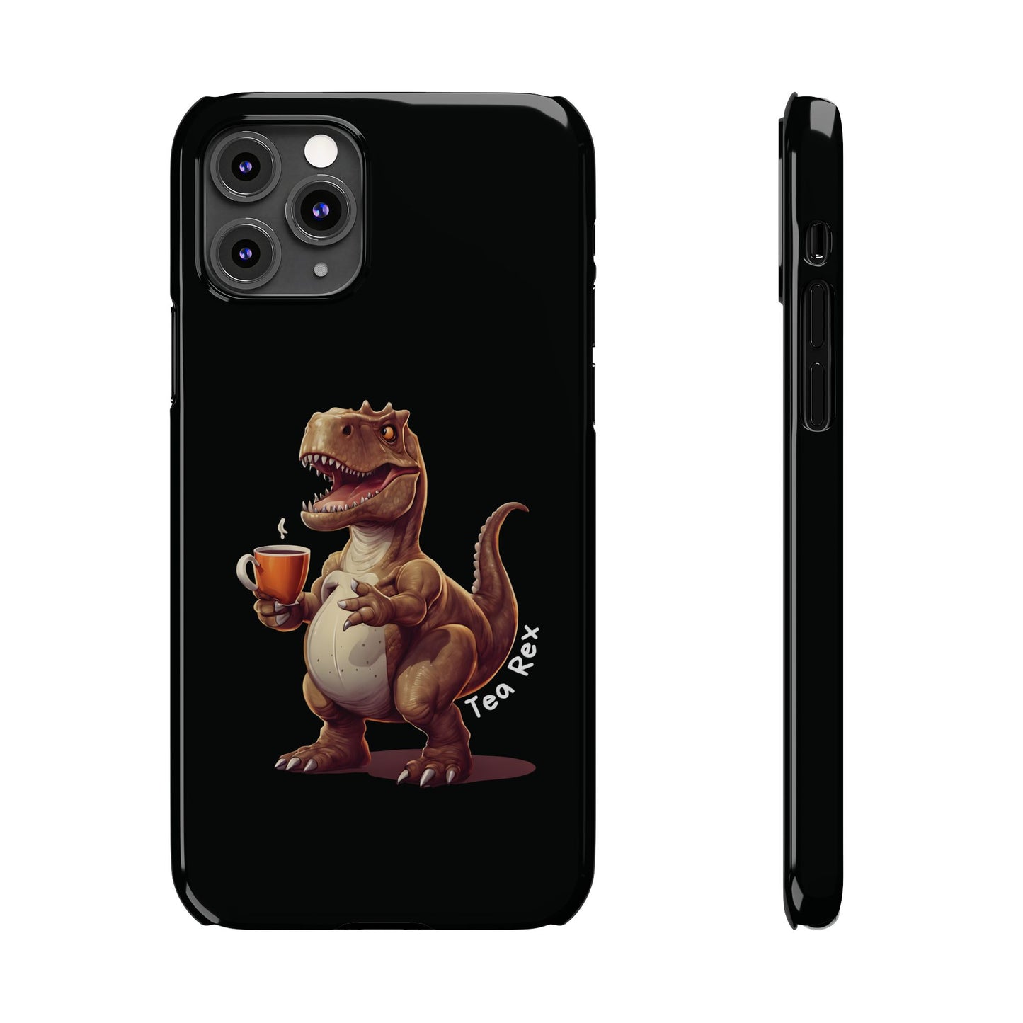 Tea Rex Black iPhone 11 Pro Case