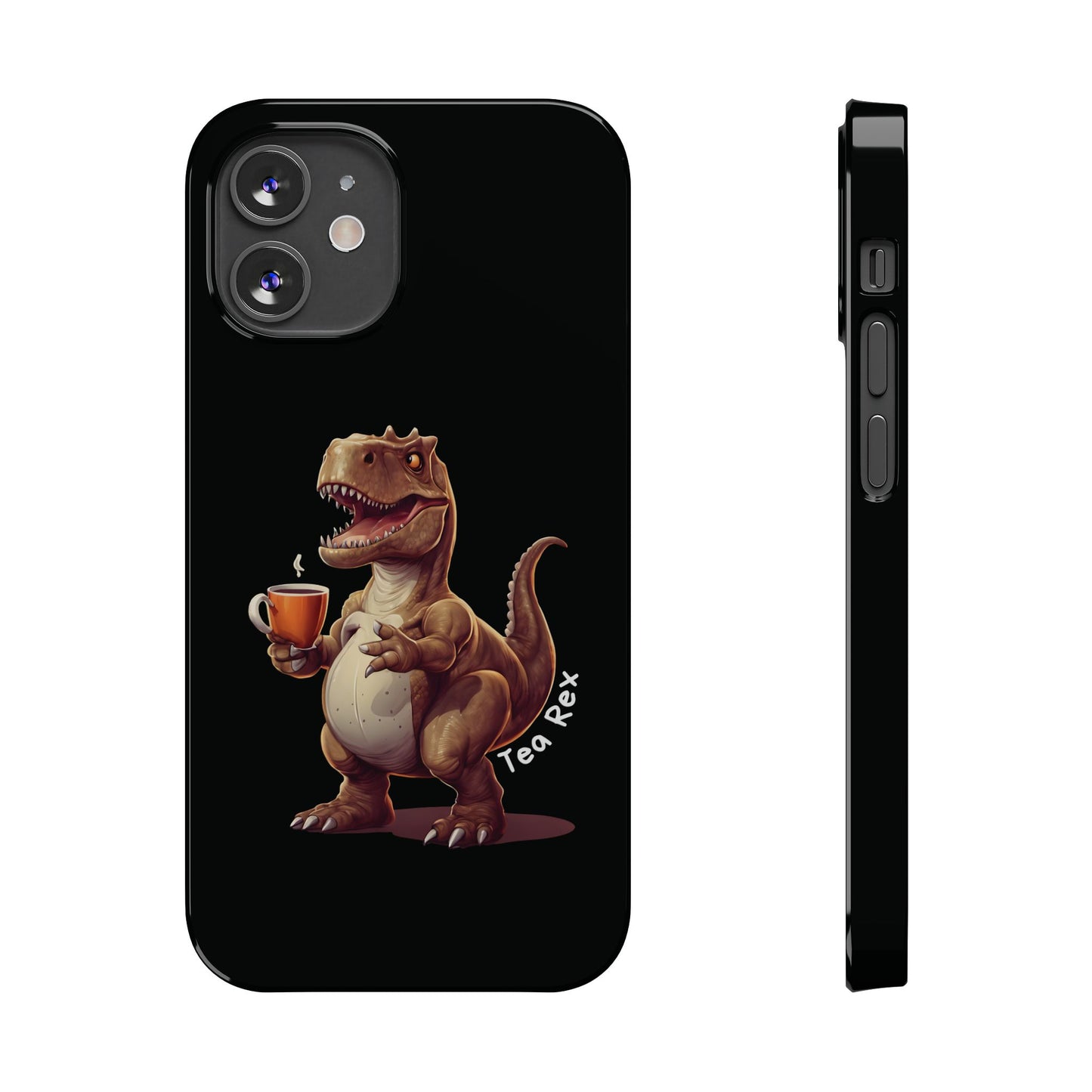 Tea Rex Black iPhone 12 Mini Case