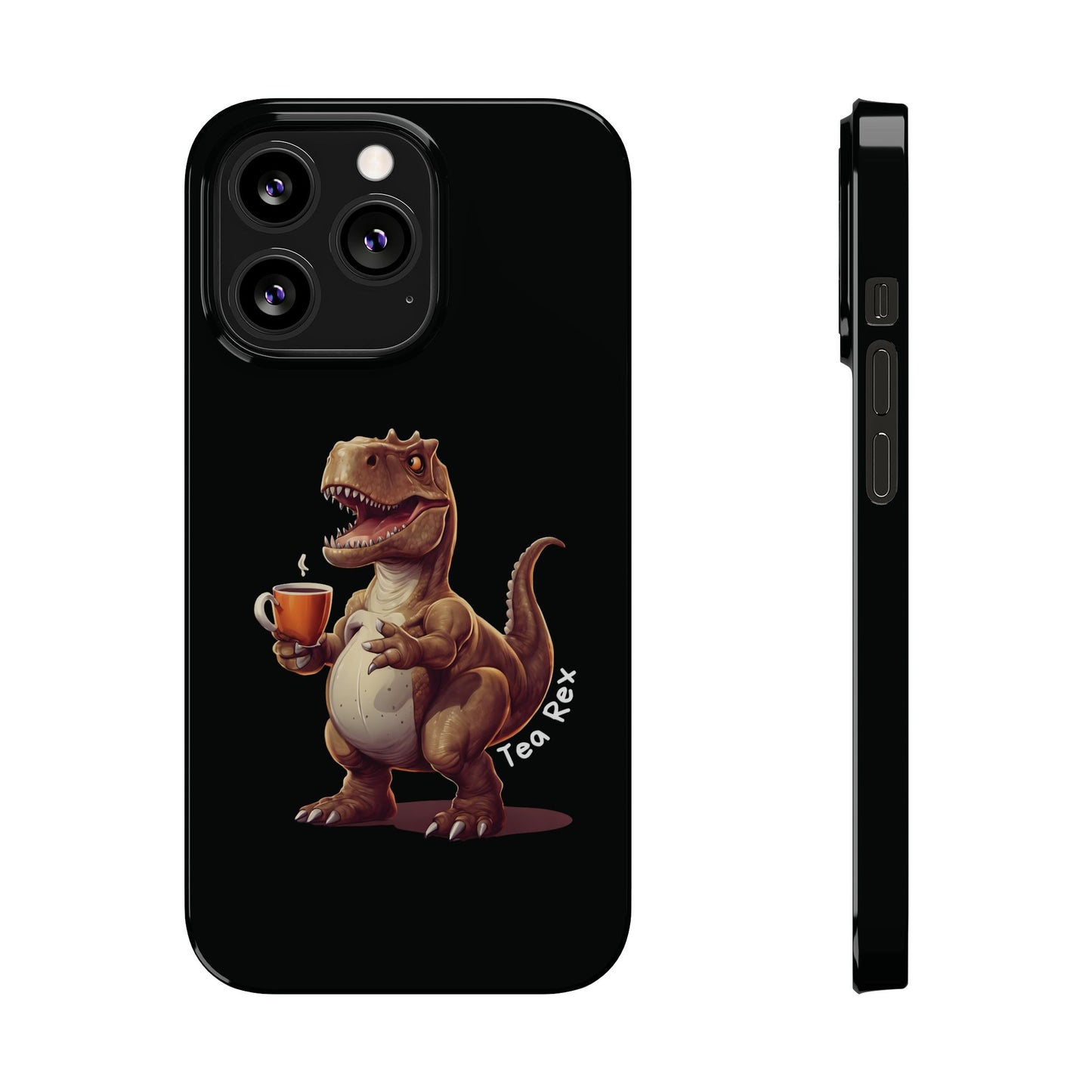 Tea Rex Black iPhone 13 Pro Case