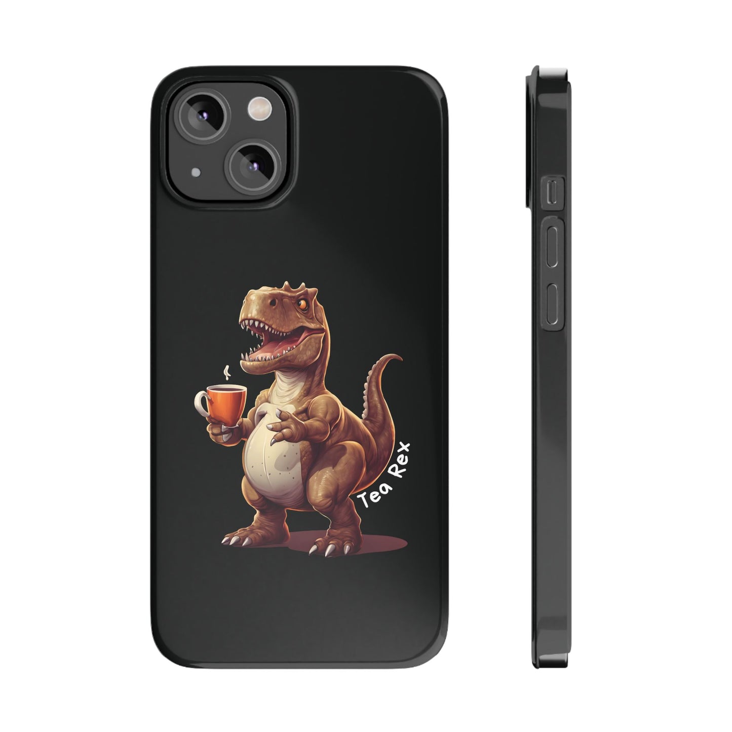 Tea Rex Black iPhone 14 Case