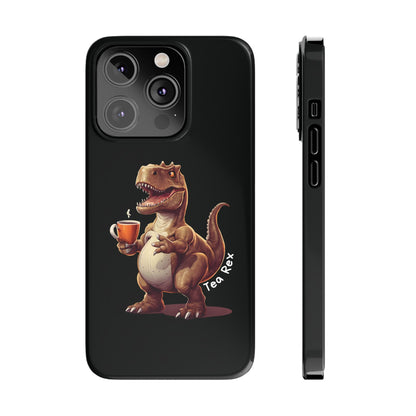 Tea Rex Black iPhone 14 Pro Case