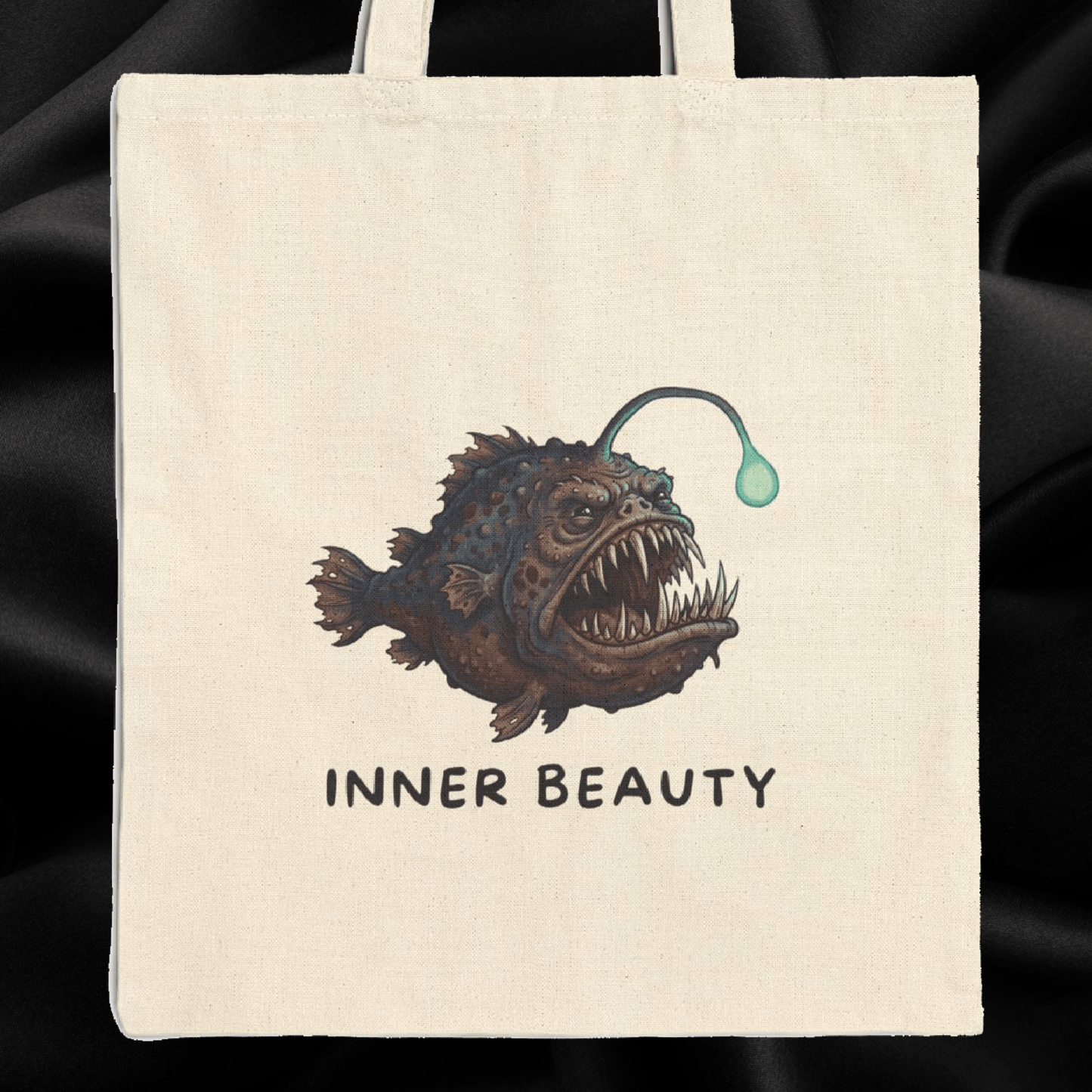 Anglerfish Tote Bag – Inner Beauty - Funny Deep Sea Creature Gift - StoreCuriosity Main