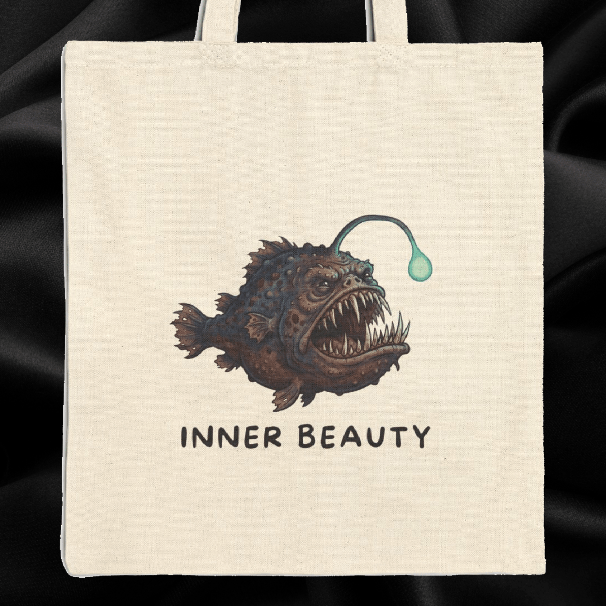 Anglerfish Tote Bag – Inner Beauty - Funny Deep Sea Creature Gift - StoreCuriosity Main