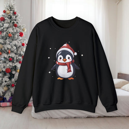 Christmas Penguin Sweatshirt With Adorable Penguin - StoreCuriosity