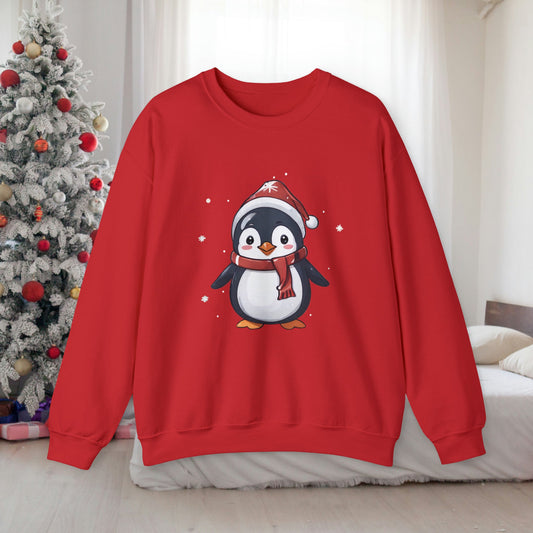 Christmas Penguin Sweatshirt With Adorable Penguin - StoreCuriosity