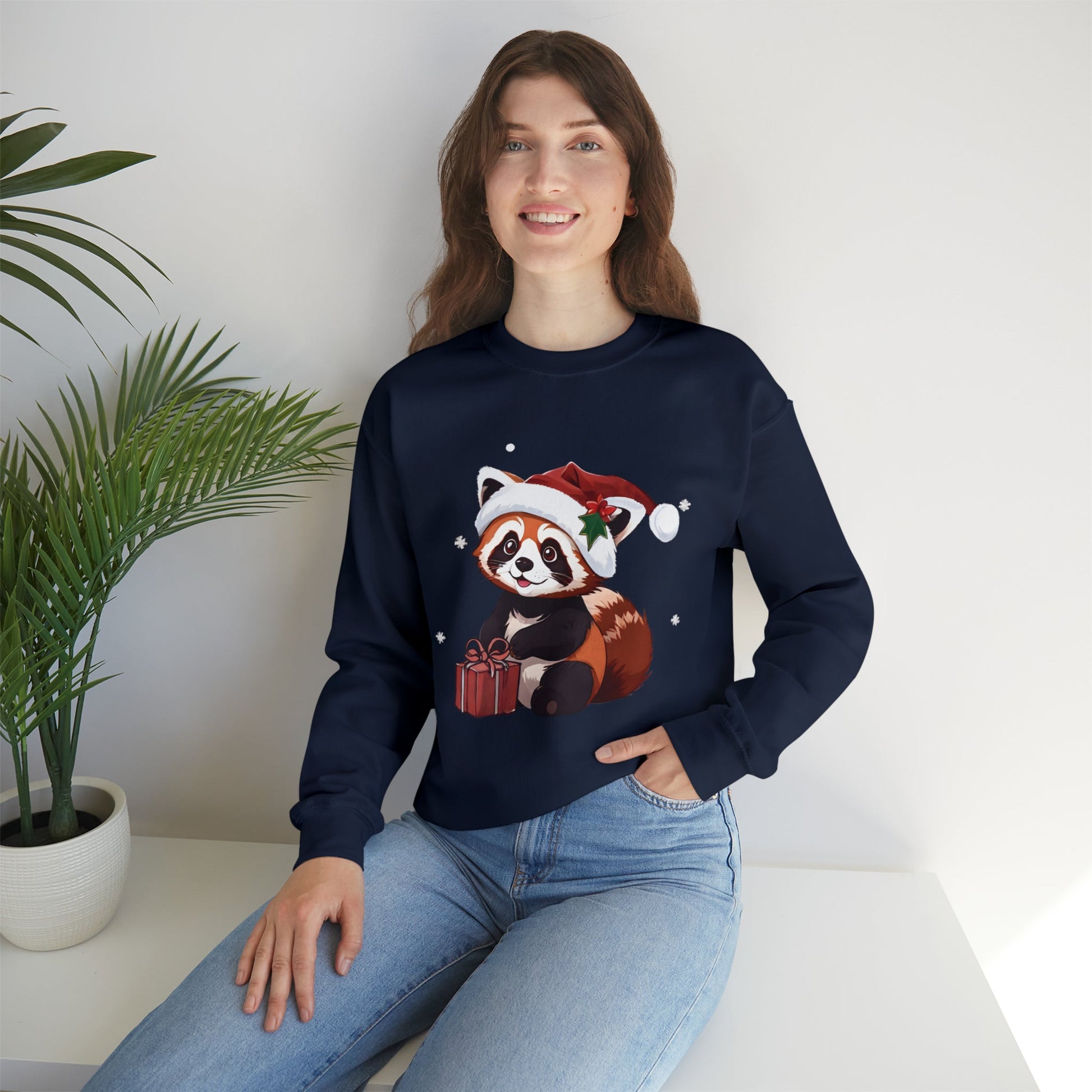 Christmas Red Panda Sweatshirt With Adorable Red Panda - StoreCuriosity