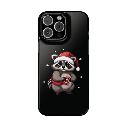 Cute Christmas Raccoon iPhone Case - StoreCuriosity