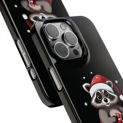 Cute Christmas Raccoon iPhone Case - StoreCuriosity