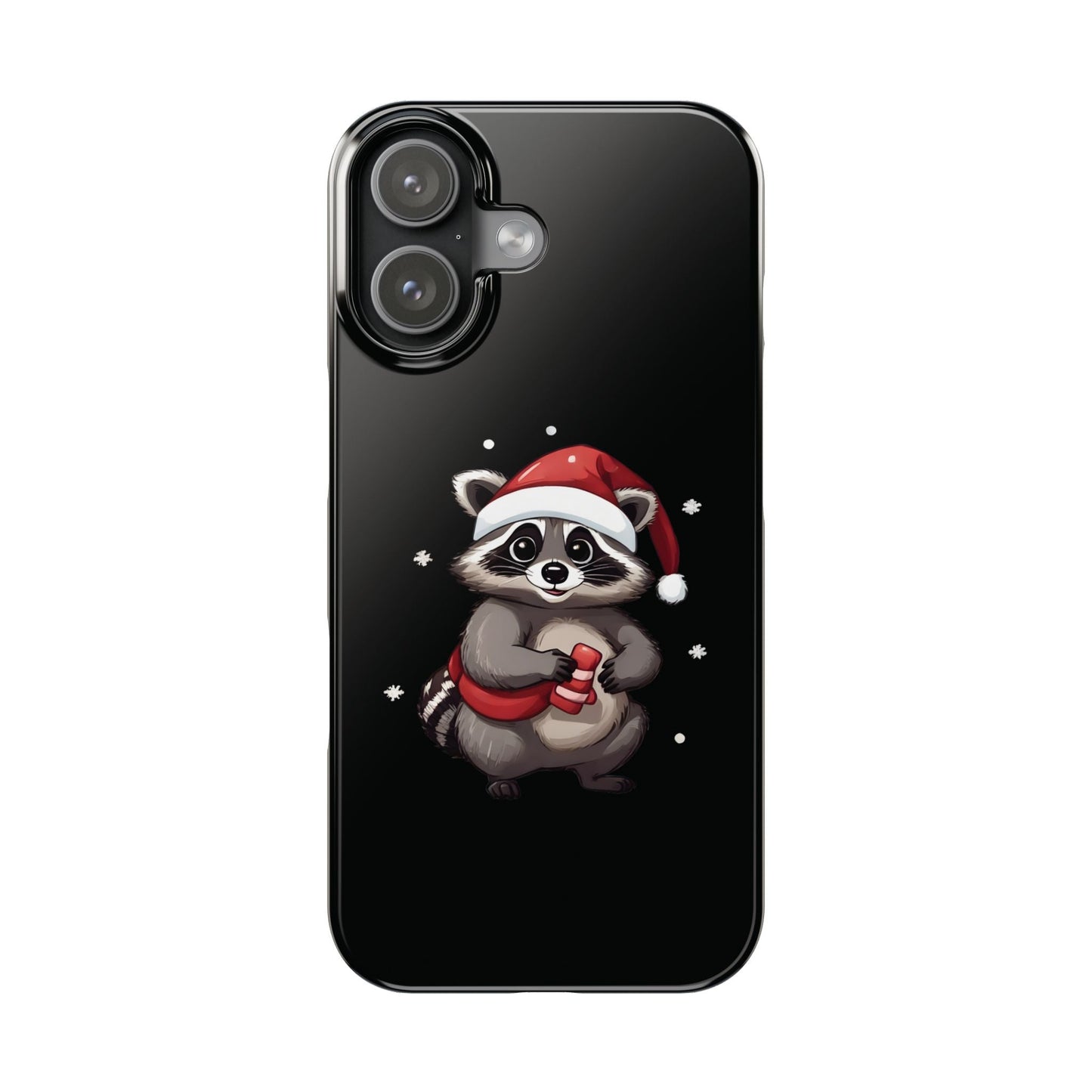 Cute Christmas Raccoon iPhone Case - StoreCuriosity