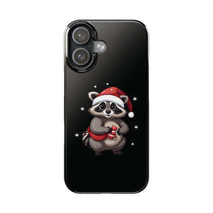 Cute Christmas Raccoon iPhone Case - StoreCuriosity