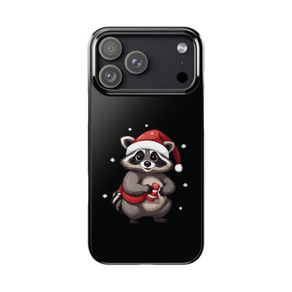 Cute Christmas Raccoon iPhone Case - StoreCuriosity