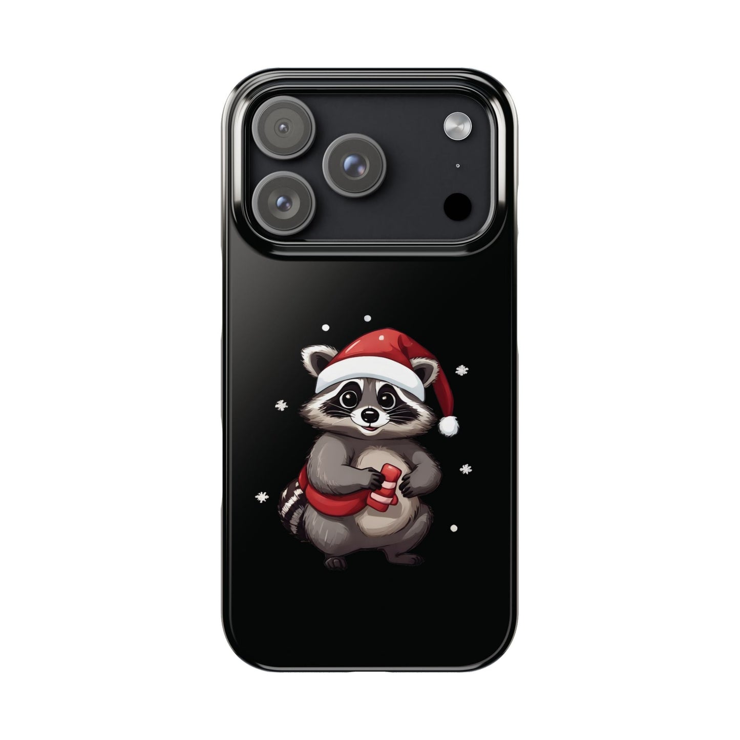 Cute Christmas Raccoon iPhone Case - StoreCuriosity
