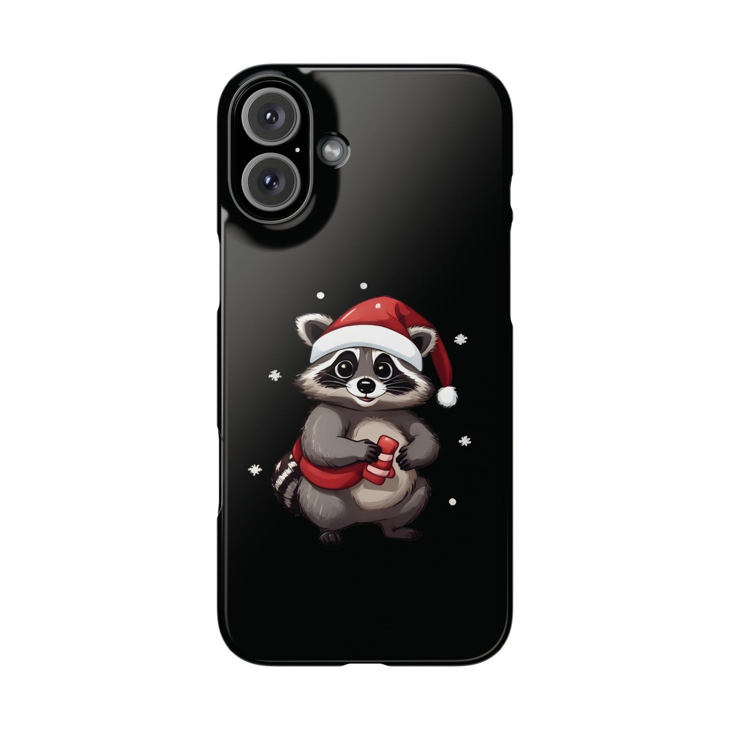 Cute Christmas Raccoon iPhone Case - StoreCuriosity