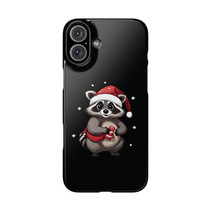 Cute Christmas Raccoon iPhone Case - StoreCuriosity