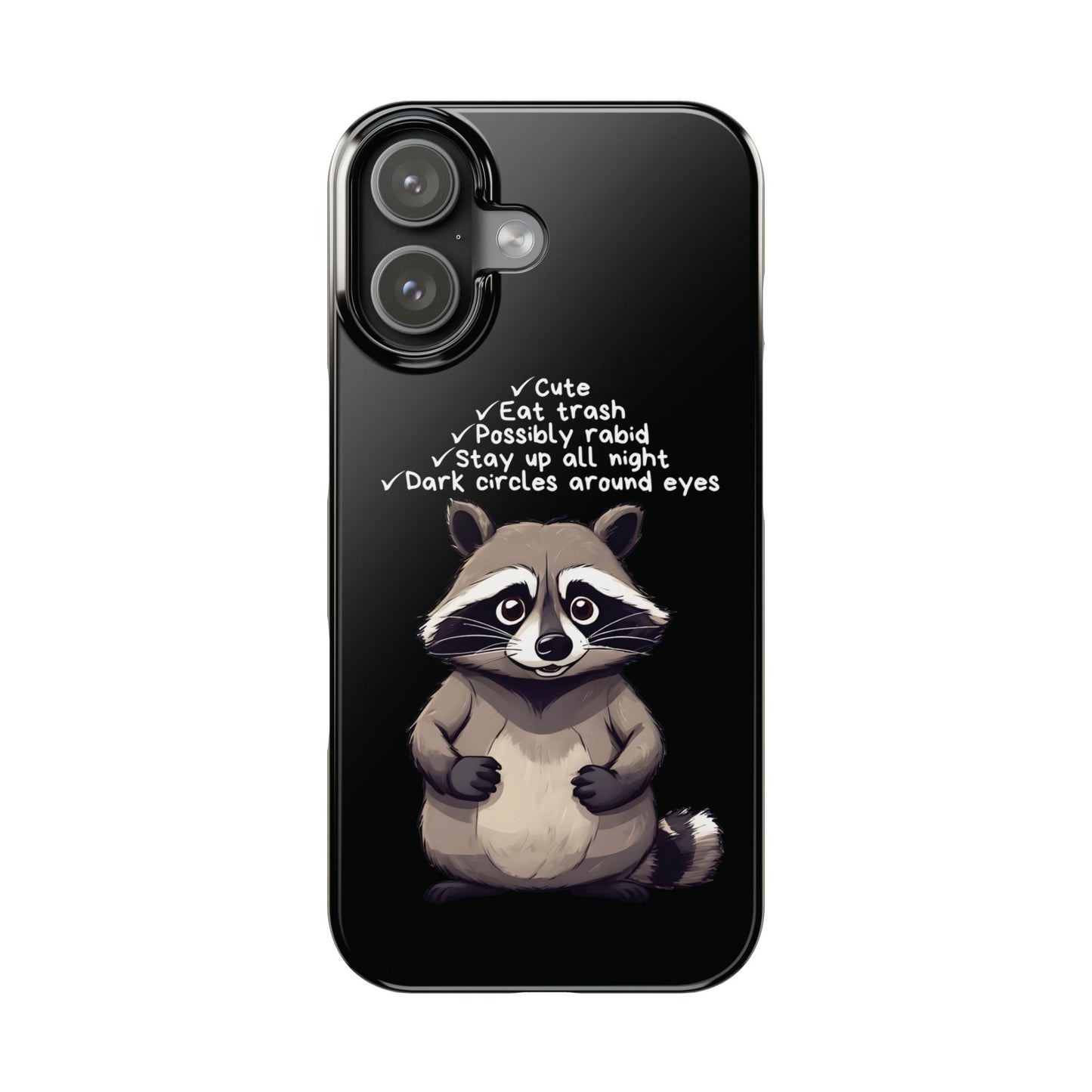 Cute Raccoon iPhone Case - StoreCuriosity