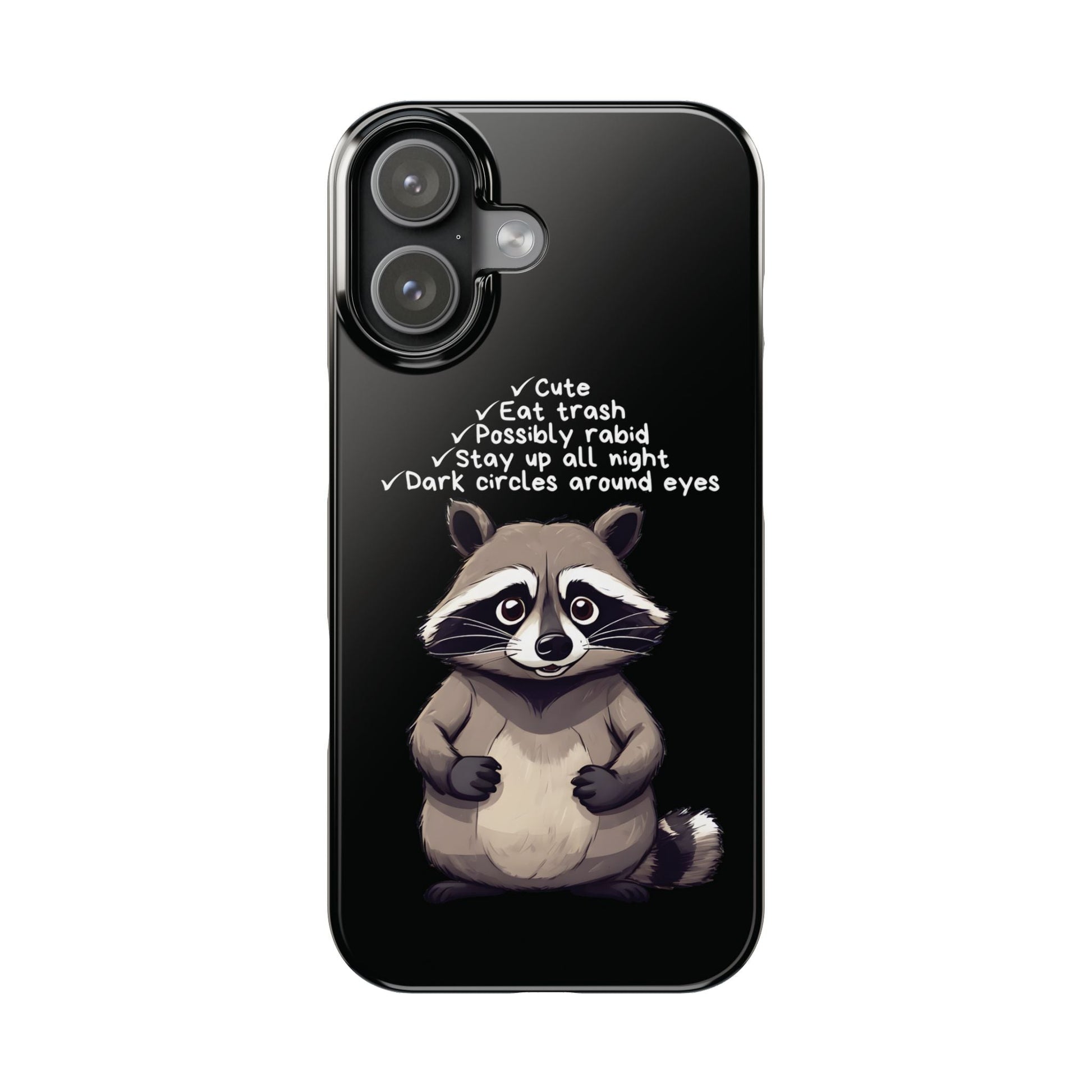 Cute Raccoon iPhone Case - StoreCuriosity