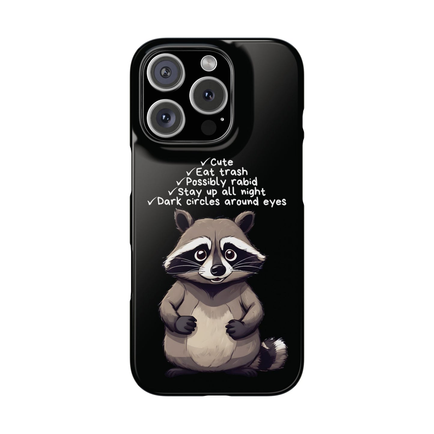 Cute Raccoon iPhone Case - StoreCuriosity