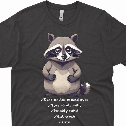 Cute Raccoon T-Shirt - StoreCuriosity