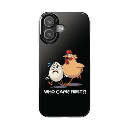 Funny Who Came First iPhone Case - StoreCuriosity