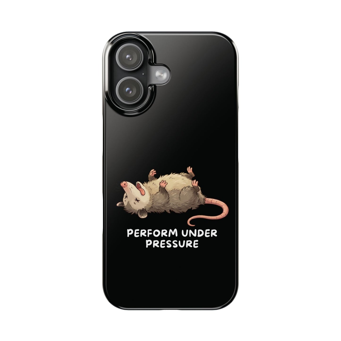 Opossum iPhone Case – Performs Under Pressure | Funny Stress Gift - StoreCuriosity