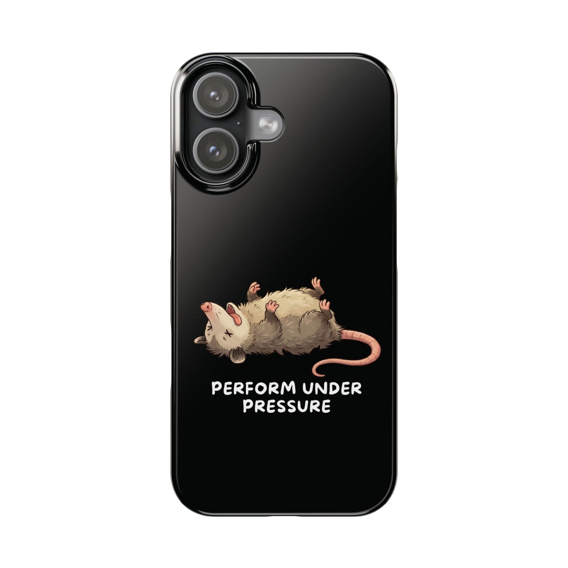 Opossum iPhone Case – Performs Under Pressure | Funny Stress Gift - StoreCuriosity
