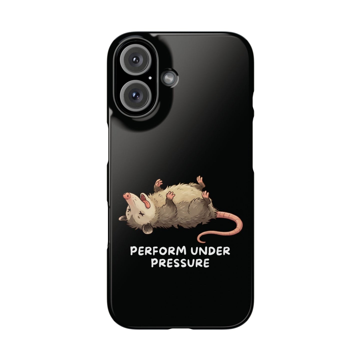 Opossum iPhone Case – Performs Under Pressure | Funny Stress Gift - StoreCuriosity