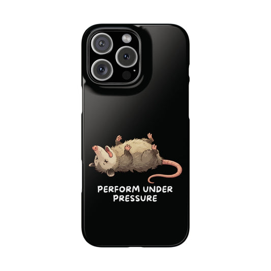 Opossum iPhone Case – Performs Under Pressure | Funny Stress Gift - StoreCuriosity