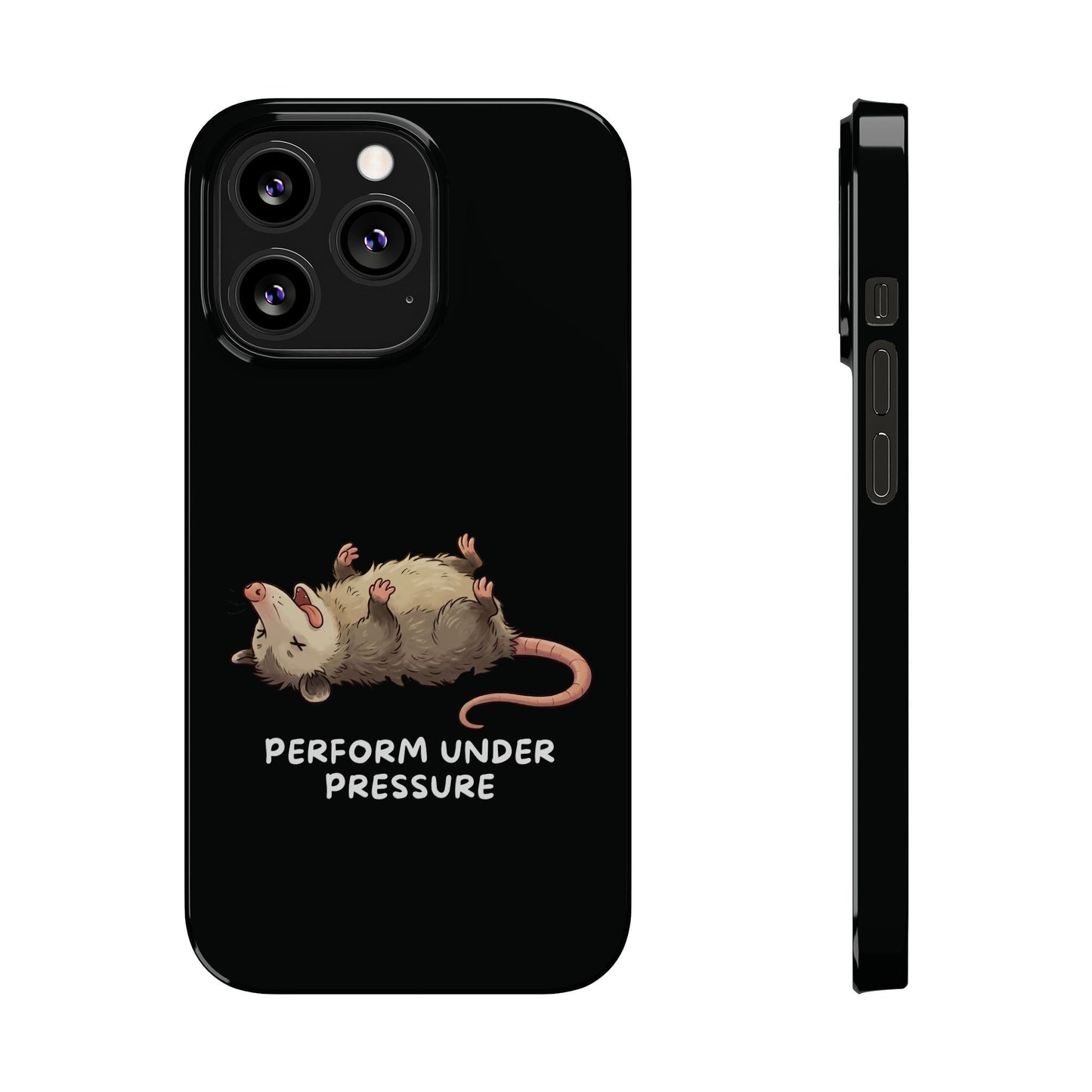 Opossum iPhone Case – Performs Under Pressure | Funny Stress Gift - StoreCuriosity