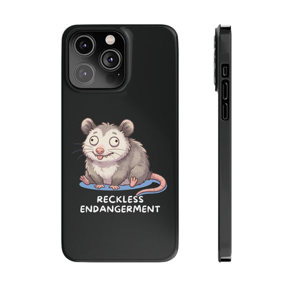 Opossum iPhone Case – Reckless Endangerment | Funny Goblin Mode - StoreCuriosity