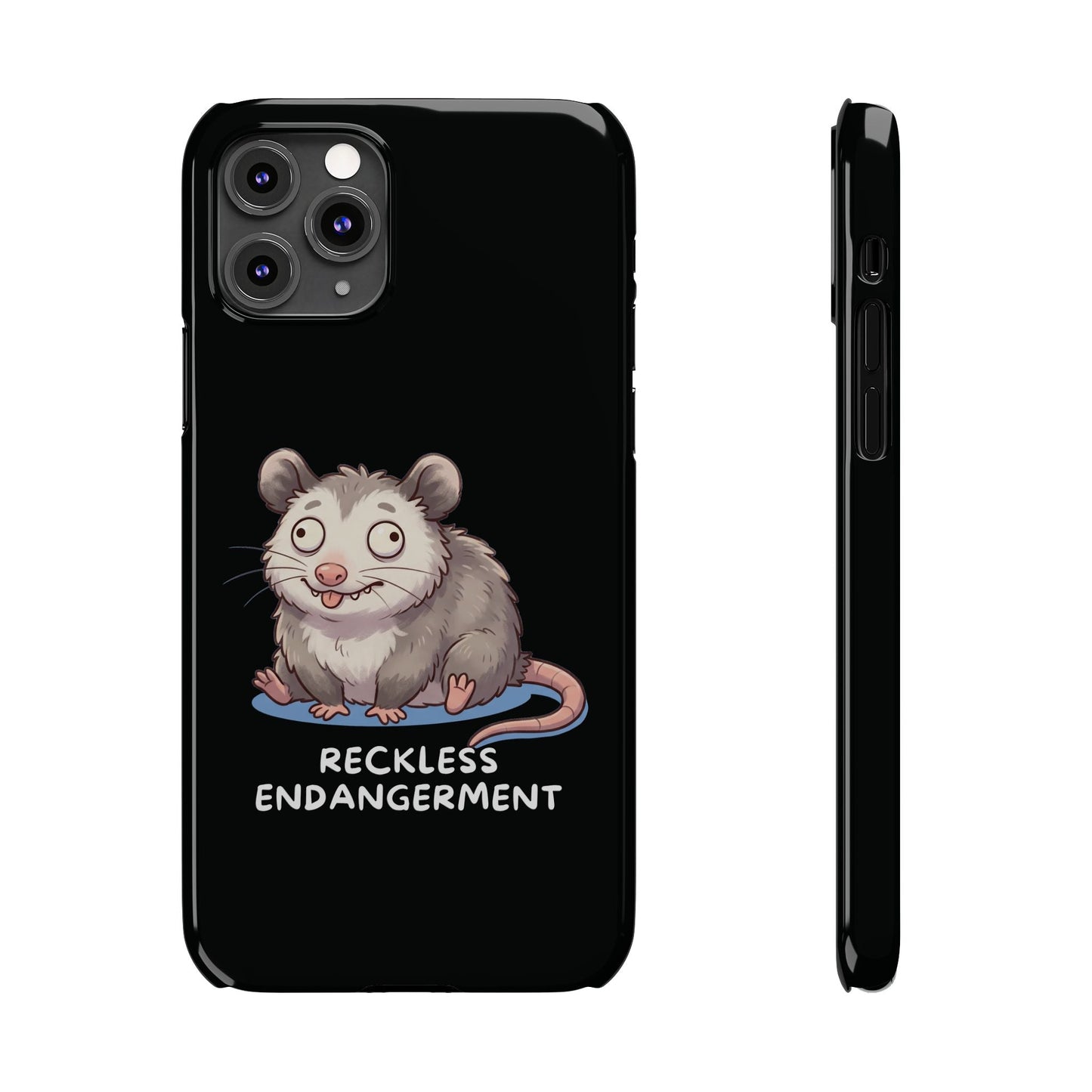 Opossum iPhone Case – Reckless Endangerment | Funny Goblin Mode - StoreCuriosity