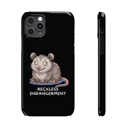 Opossum iPhone Case – Reckless Endangerment | Funny Goblin Mode - StoreCuriosity
