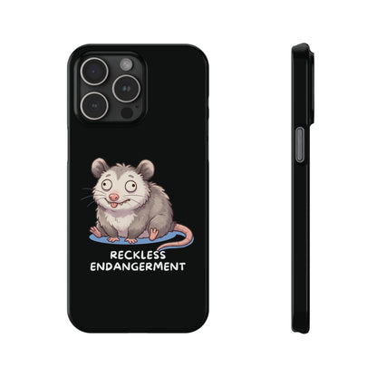 Opossum iPhone Case – Reckless Endangerment | Funny Goblin Mode - StoreCuriosity