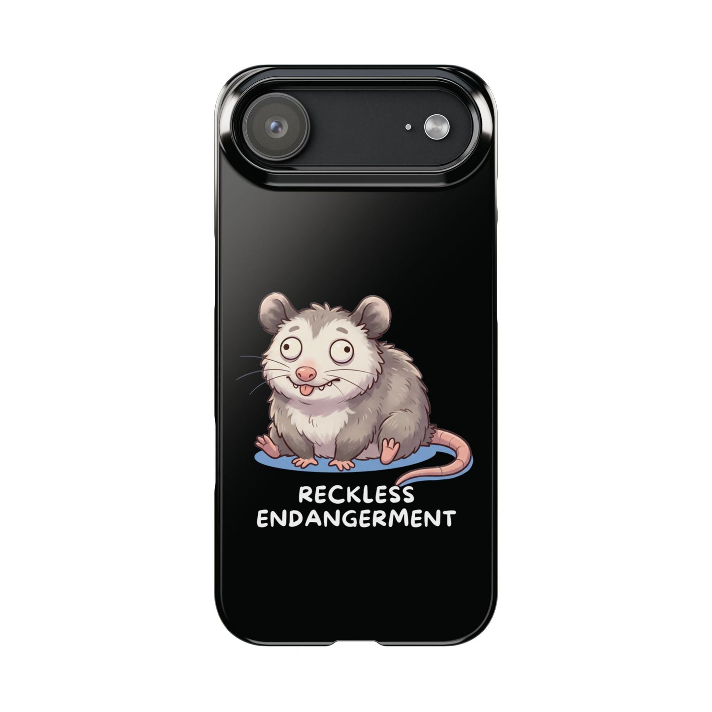 Opossum iPhone Case – Reckless Endangerment | Funny Goblin Mode - StoreCuriosity