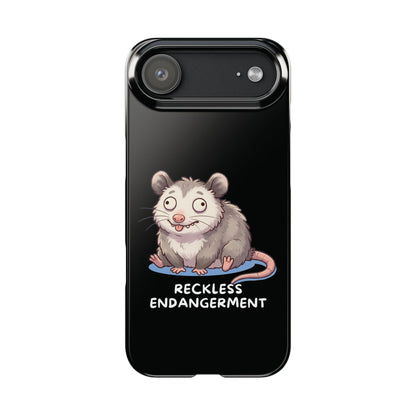 Opossum iPhone Case – Reckless Endangerment | Funny Goblin Mode - StoreCuriosity