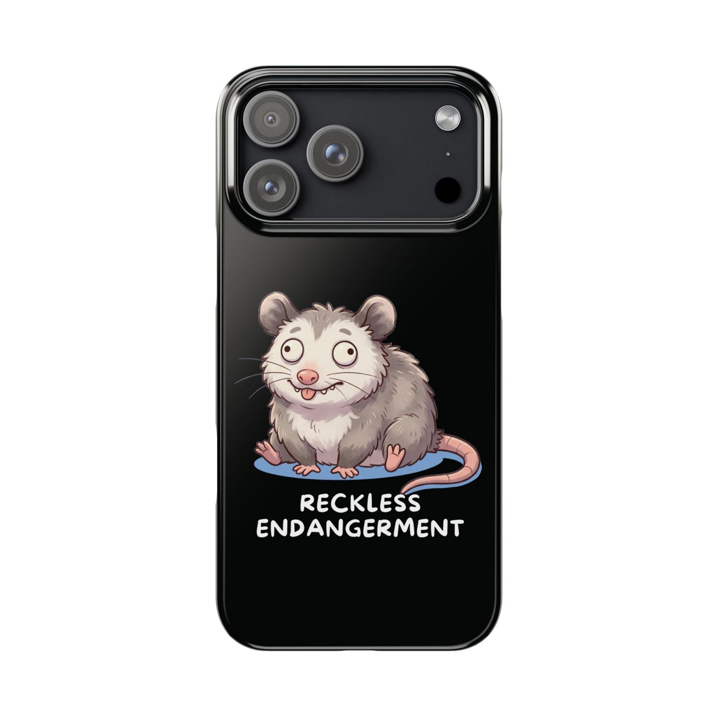 Opossum iPhone Case – Reckless Endangerment | Funny Goblin Mode - StoreCuriosity
