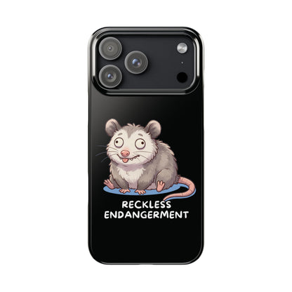 Opossum iPhone Case – Reckless Endangerment | Funny Goblin Mode - StoreCuriosity