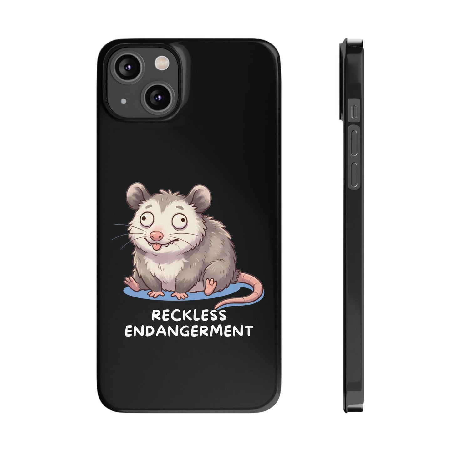 Opossum iPhone Case – Reckless Endangerment | Funny Goblin Mode - StoreCuriosity