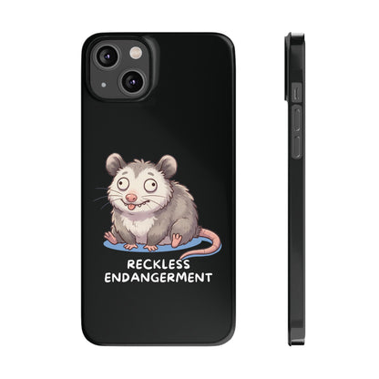 Opossum iPhone Case – Reckless Endangerment | Funny Goblin Mode - StoreCuriosity