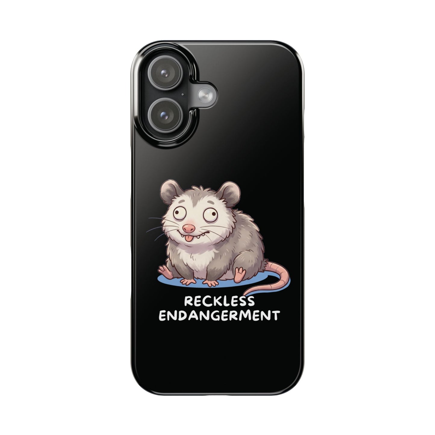 Opossum iPhone Case – Reckless Endangerment | Funny Goblin Mode - StoreCuriosity