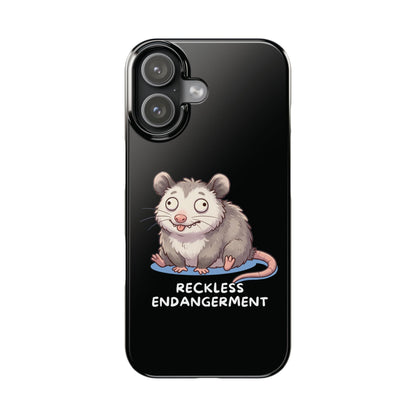 Opossum iPhone Case – Reckless Endangerment | Funny Goblin Mode - StoreCuriosity