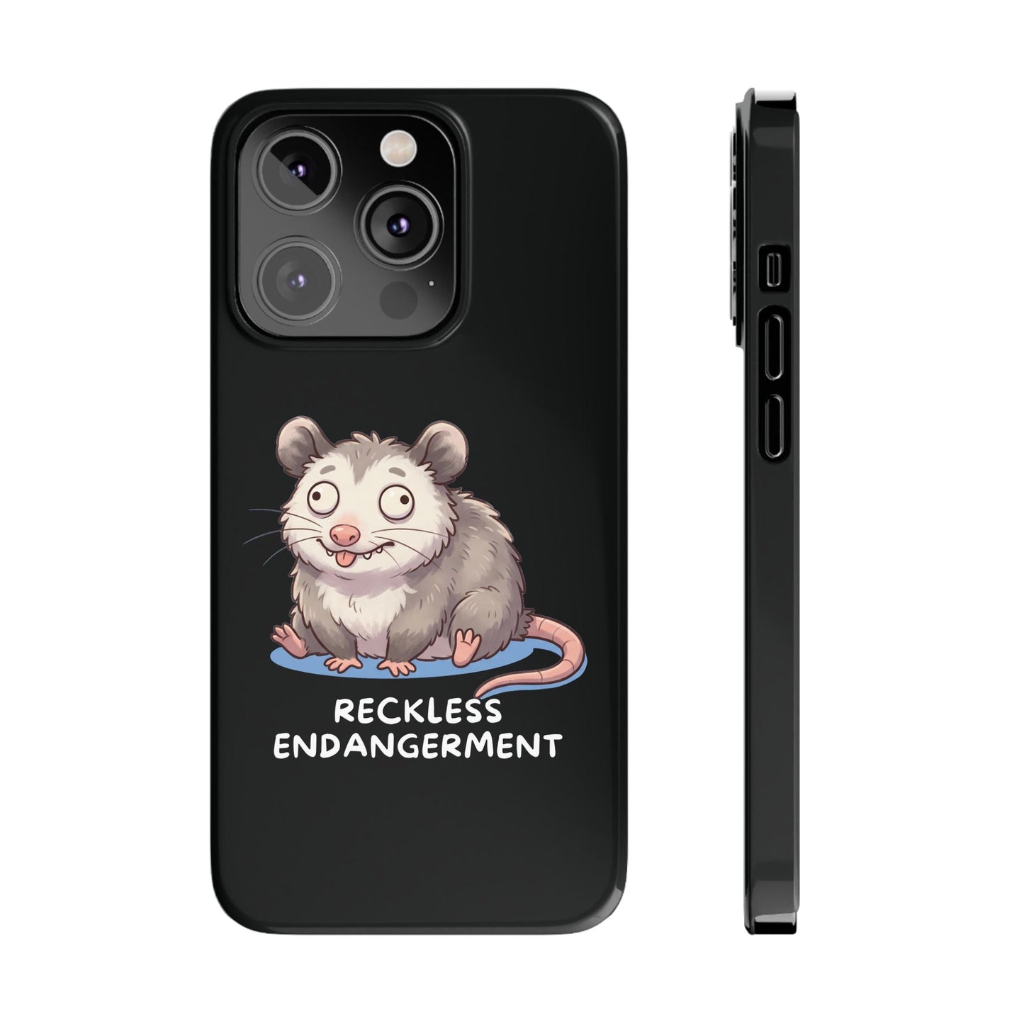 Opossum iPhone Case – Reckless Endangerment | Funny Goblin Mode - StoreCuriosity