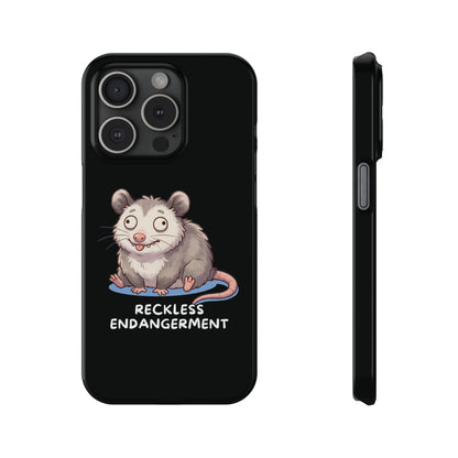 Opossum iPhone Case – Reckless Endangerment | Funny Goblin Mode - StoreCuriosity