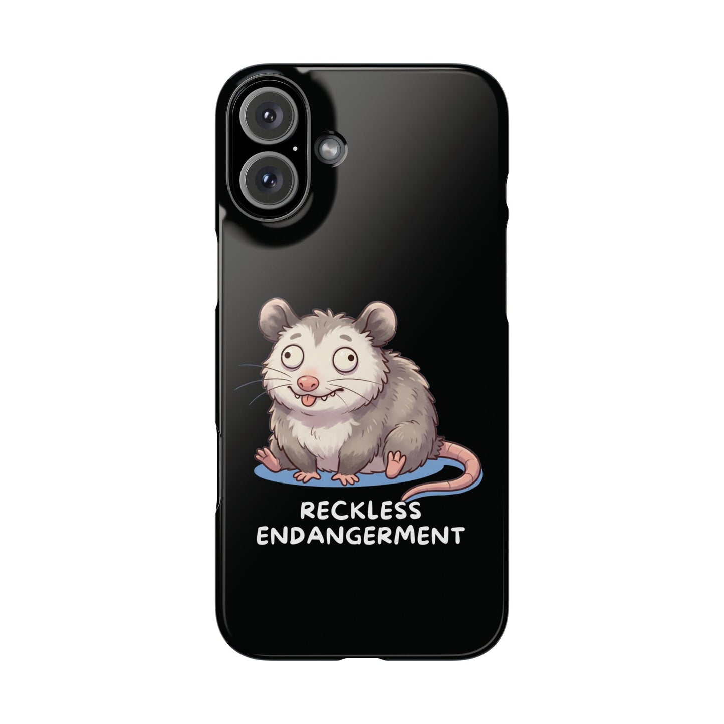 Opossum iPhone Case – Reckless Endangerment | Funny Goblin Mode - StoreCuriosity