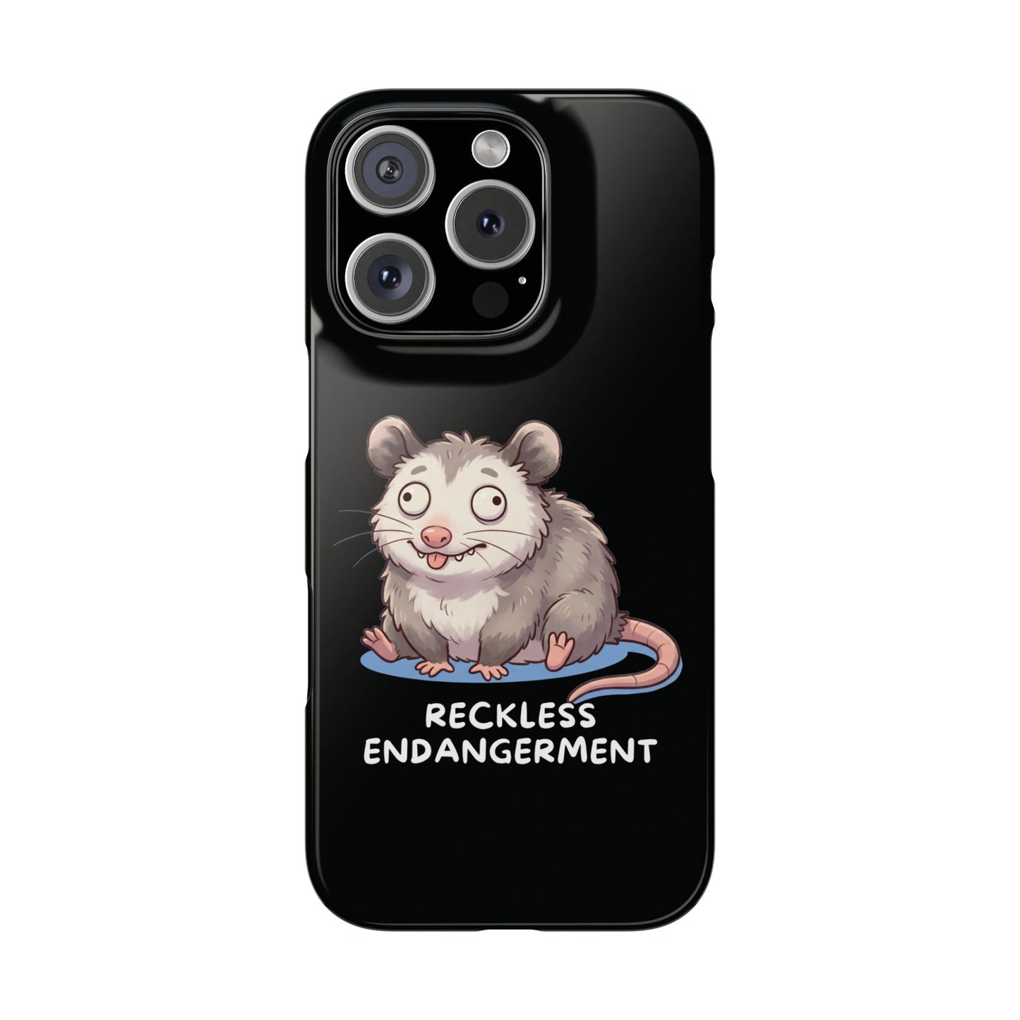 Opossum iPhone Case – Reckless Endangerment | Funny Goblin Mode - StoreCuriosity