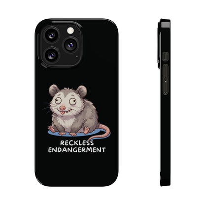 Opossum iPhone Case – Reckless Endangerment | Funny Goblin Mode - StoreCuriosity