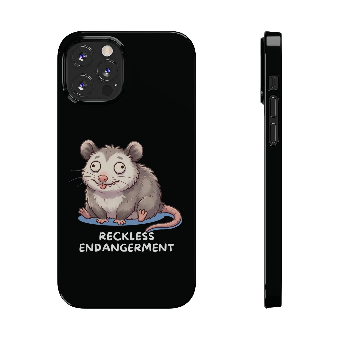 Opossum iPhone Case – Reckless Endangerment | Funny Goblin Mode - StoreCuriosity