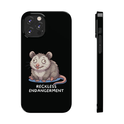 Opossum iPhone Case – Reckless Endangerment | Funny Goblin Mode - StoreCuriosity
