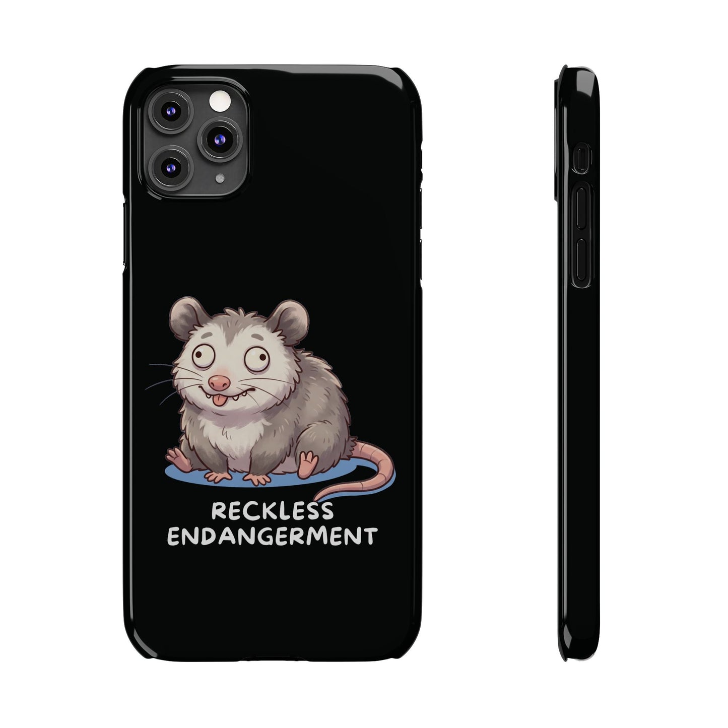 Opossum iPhone Case – Reckless Endangerment | Funny Goblin Mode - StoreCuriosity
